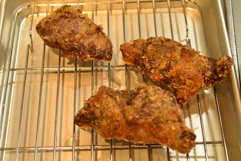 カレー用の牛肉で牛カツ (7)