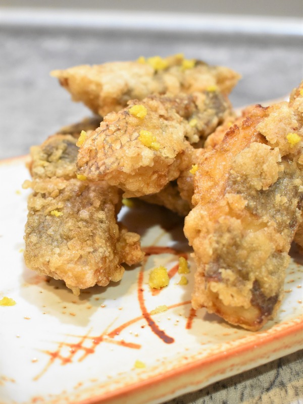 鯛の柚子唐揚げ (1)