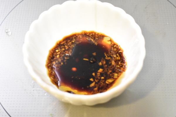 鶏ささみの中華風レンジ蒸し (4)