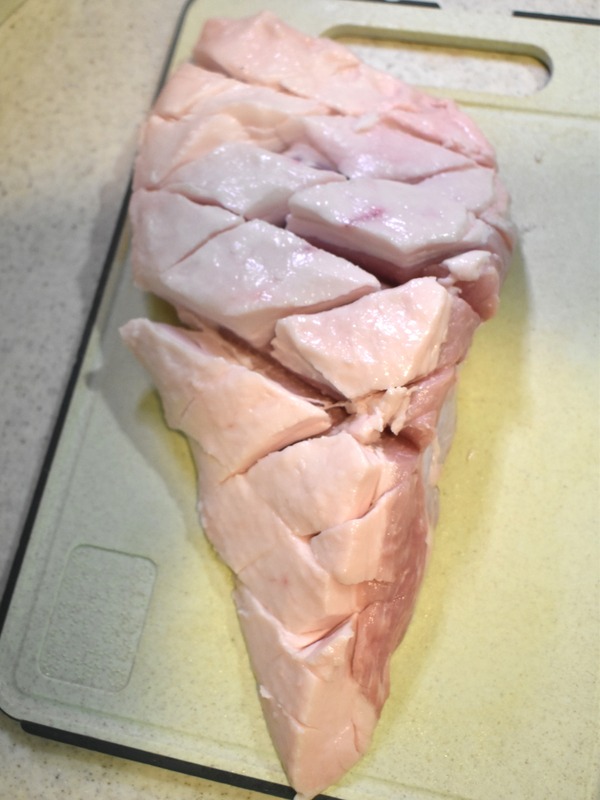 豚もも肉の赤ワイン焼き (5)