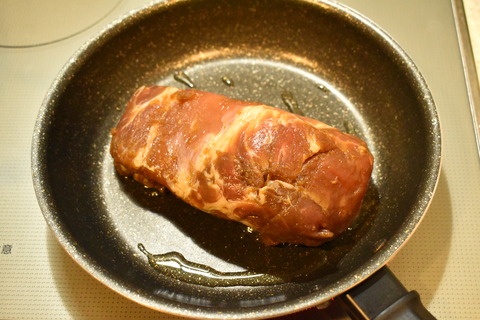 豚肉のにんにく醤油焼き (3)