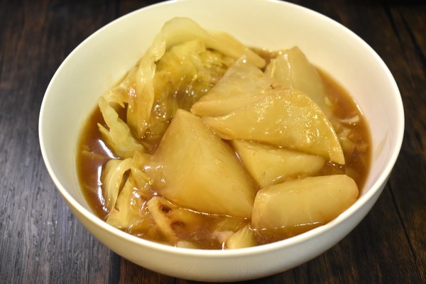 大根とキャベツのオイスターソース煮 (6)