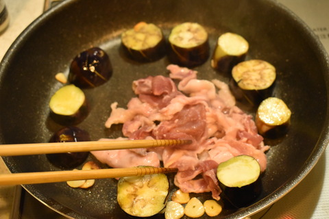 豚肉と茄子の塩レモン炒め (6)