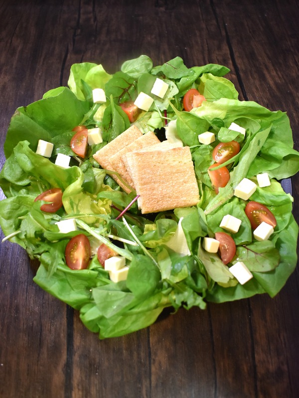 クリスマスリース風サラダ (4)