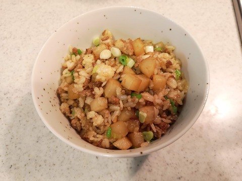豚ひき肉と大根の和風炒飯 (11)
