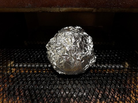 新玉ねぎの丸焼き (3)