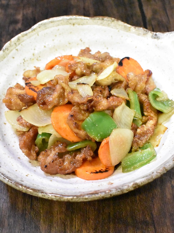 豚肉と揚げ野菜のレモン炒め (9)