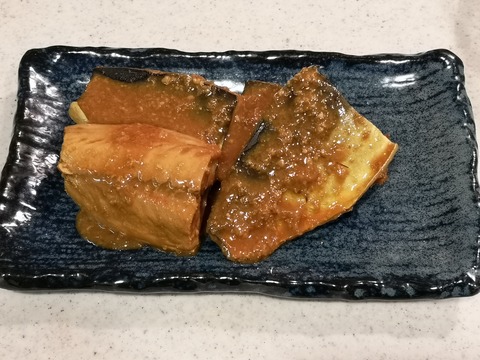 鯖のにんにく味噌煮 (8)