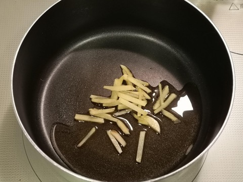 ニラの辛子和え (3)