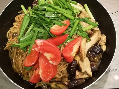 茄子たっぷり焼きそば (7)