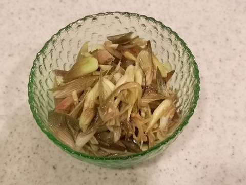 ミョウガの味噌和え (6)