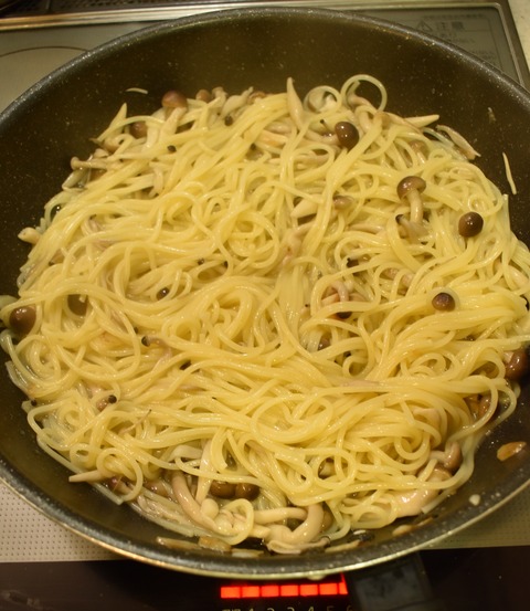 しめじの和風パスタ (8)