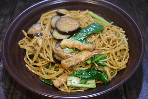 茄子の味噌パスタ (6)