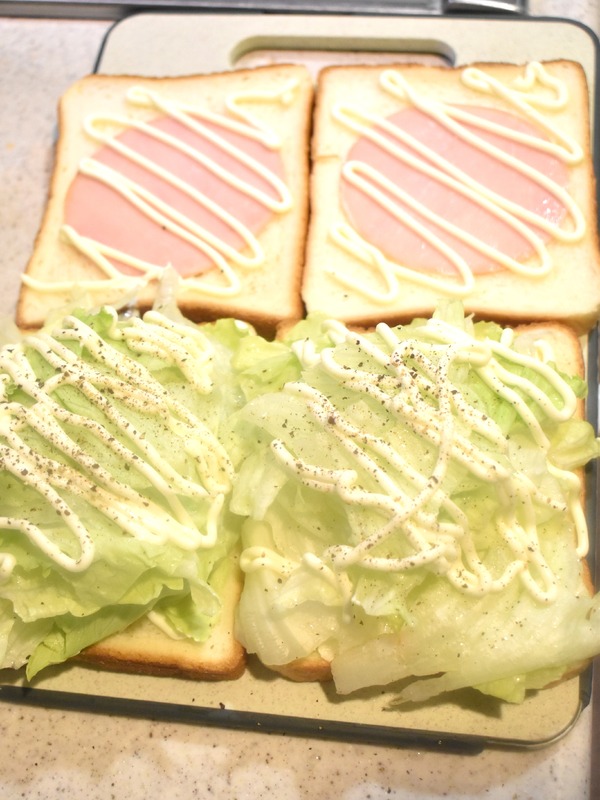 レタスハムサンド (4)