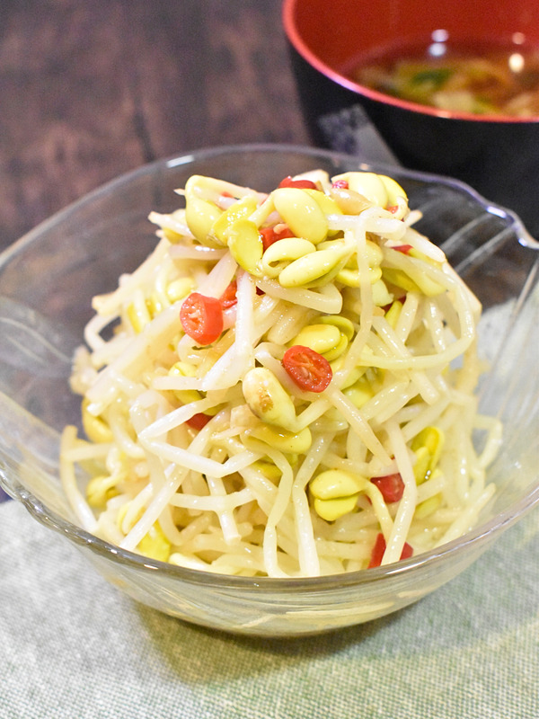 スパイシー豆もやし (2)