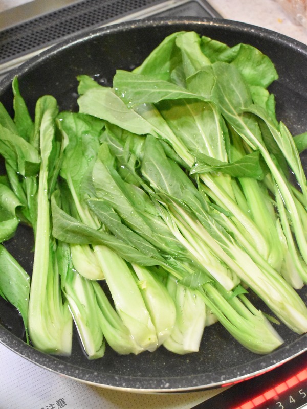 チンゲン菜の中華風お浸し (3)