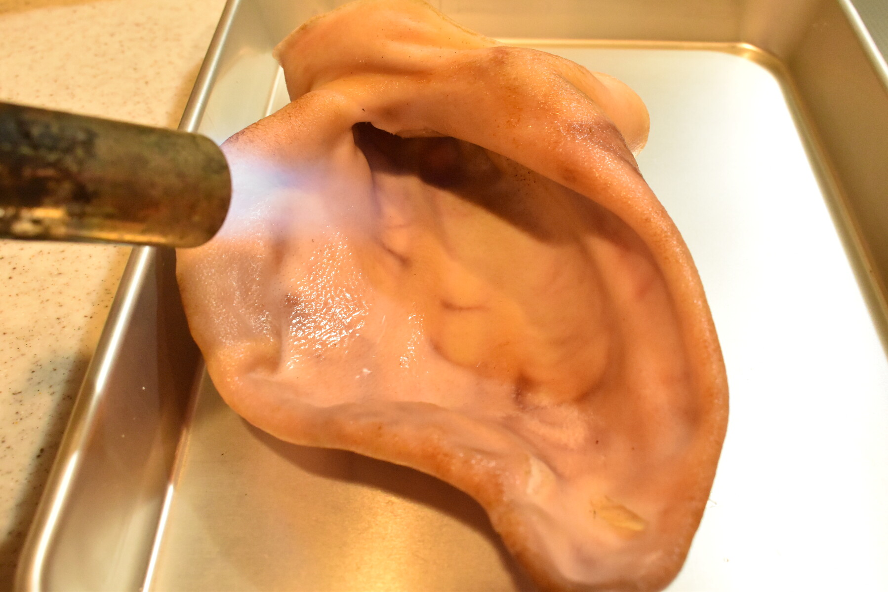 豚の耳をどーんと使って ミミガーのピリ辛炒め と ミミガーの唐揚 気まま料理で レシピとか Powered By ライブドアブログ