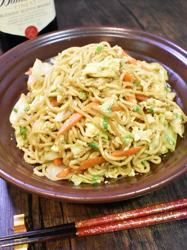 ねぎ玉焼きそば (2)