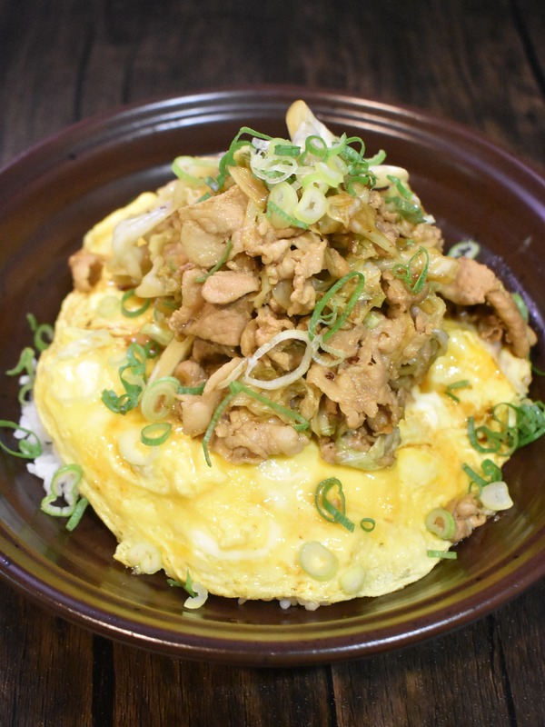 キャベツ豚玉丼 (8)