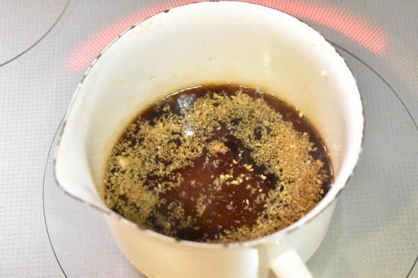 茄子の生姜揚げびたし (4)