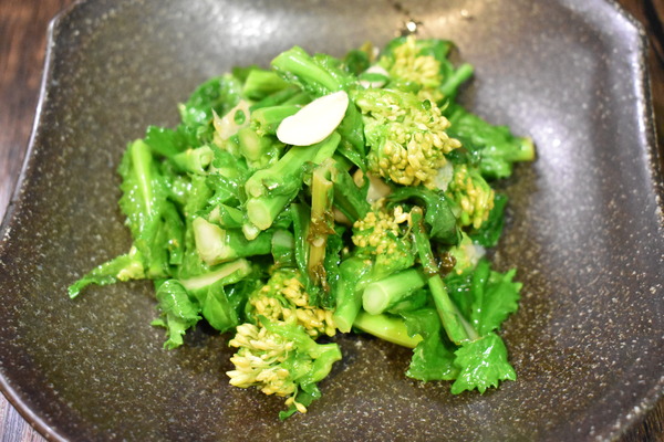 菜の花のにんにく炒め (5)