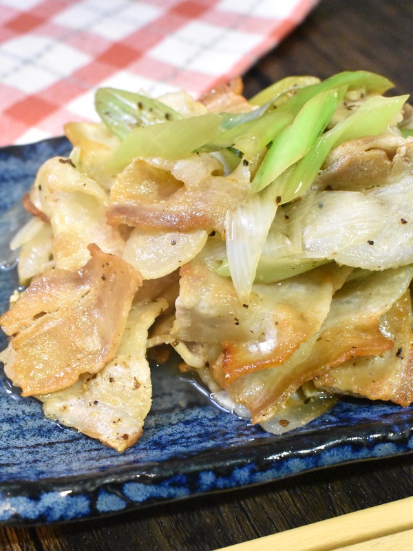 豚ばら肉のさっぱり炒め (1)