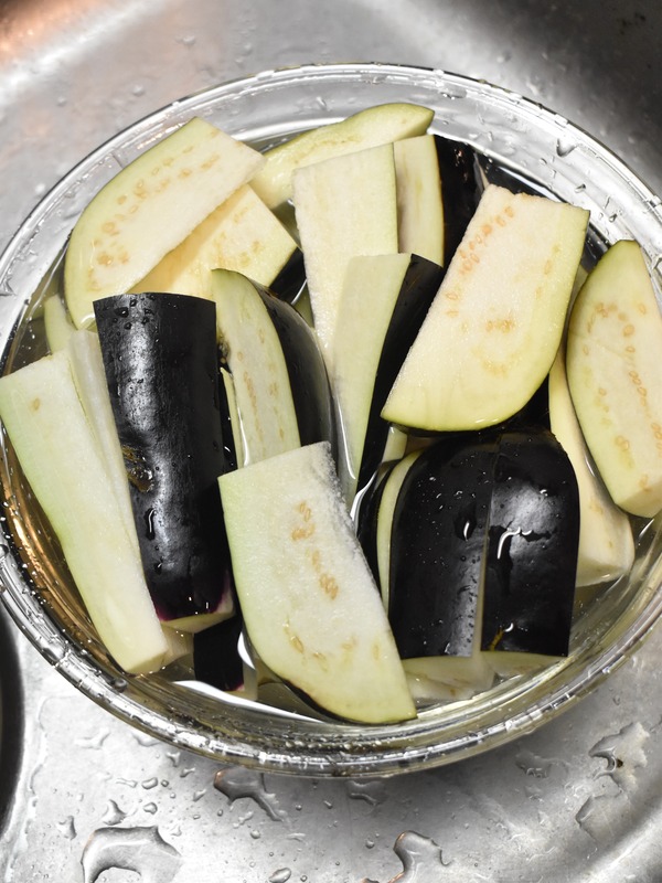 揚げ茄子のトマト酢和え (3)