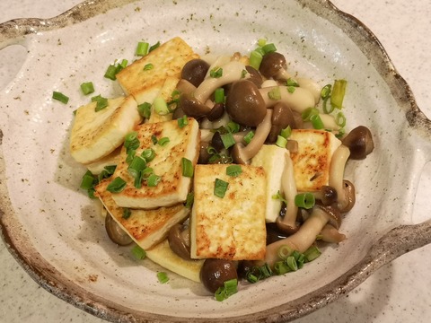 豆腐としめじのレモン炒め (7)