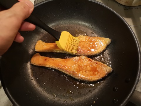 鮭の照焼き (5)