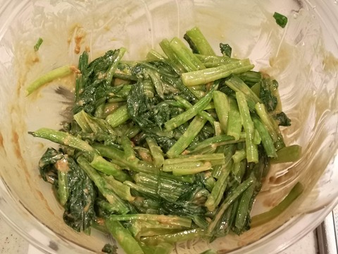 小松菜のごま味噌和え (7)