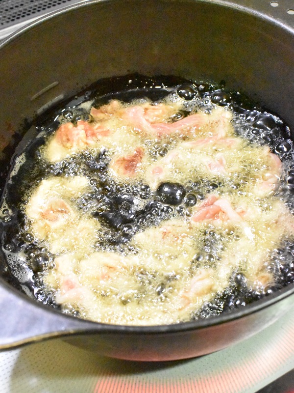 豚肉と揚げ野菜のレモン炒め (4)