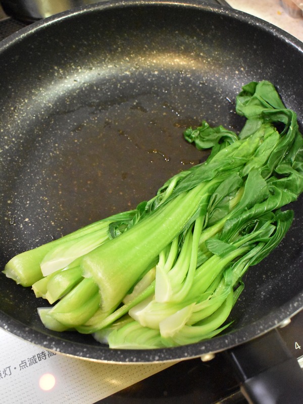 チンゲン菜の中華風お浸し (4)