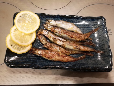 シシャモのムニエル (4)