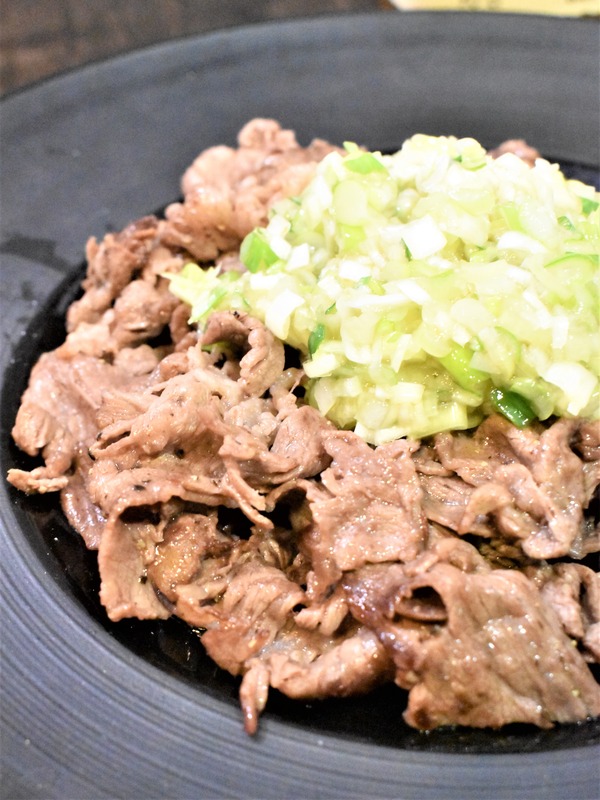 牛肉ねぎ塩だれ (1)