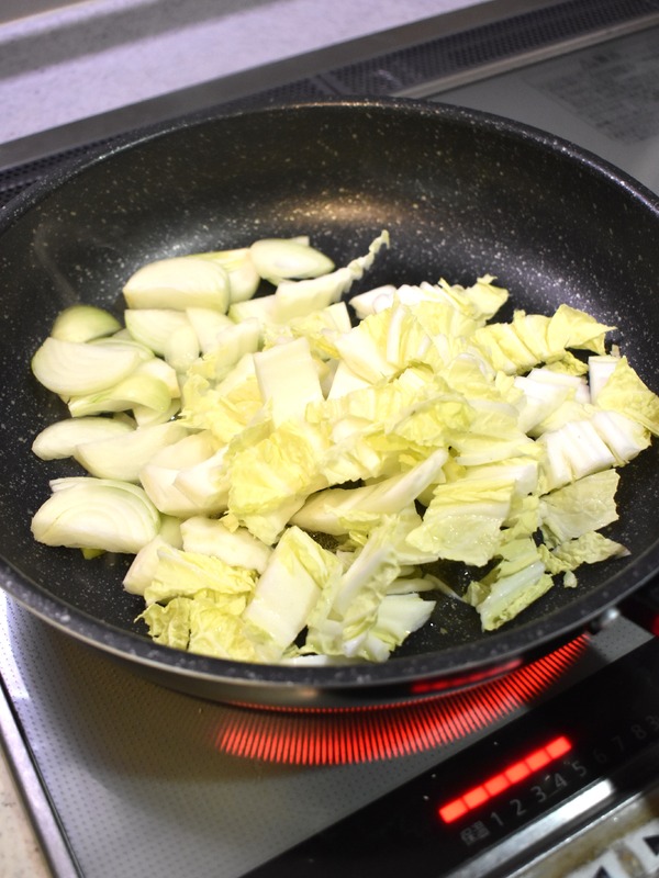 白菜の中華玉子丼 (3)