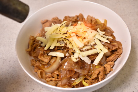 炙りチーズカレー豚丼 (8)