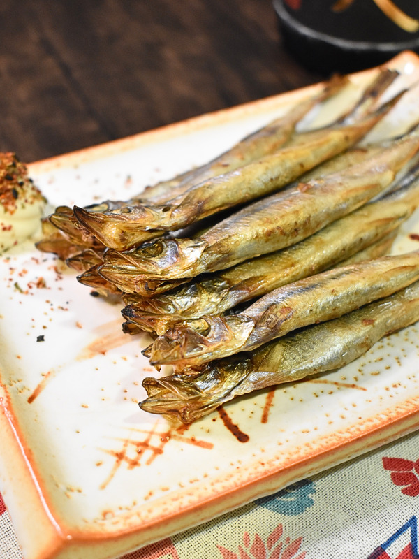 ししゃものにんにく醤油焼き (2)