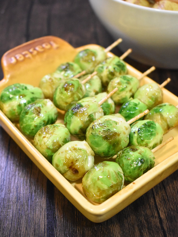 芽キャベツのオイスターソース焼き (2)