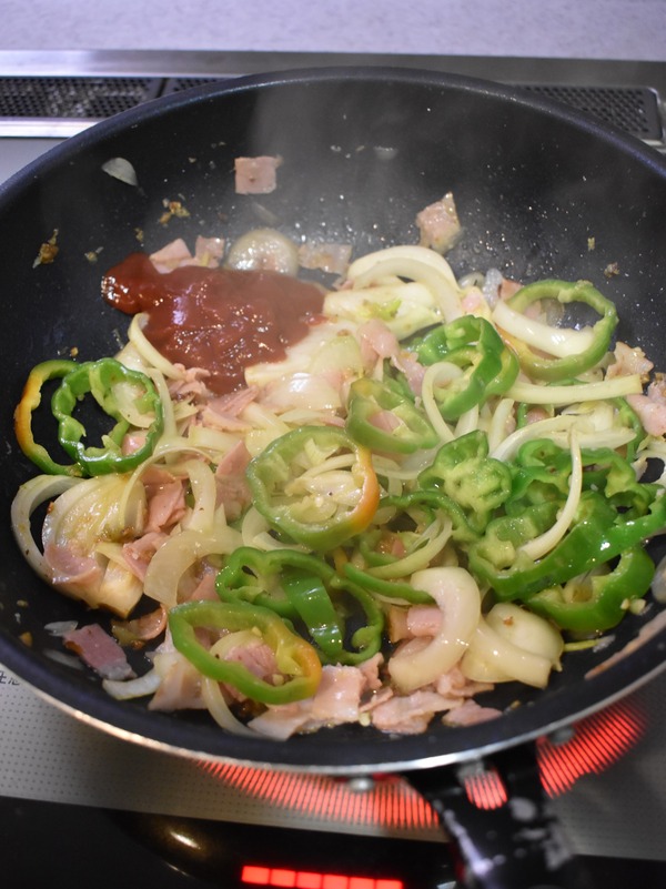 にんにくナポリタン (5)