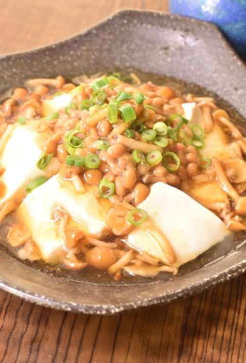 なめこ納豆豆腐 (1)