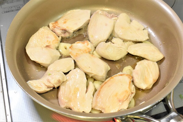 鶏むね肉のにんにく炒め (5)