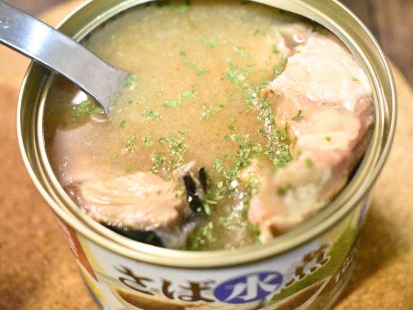 鯖缶のぺッパーソース焼き (1)