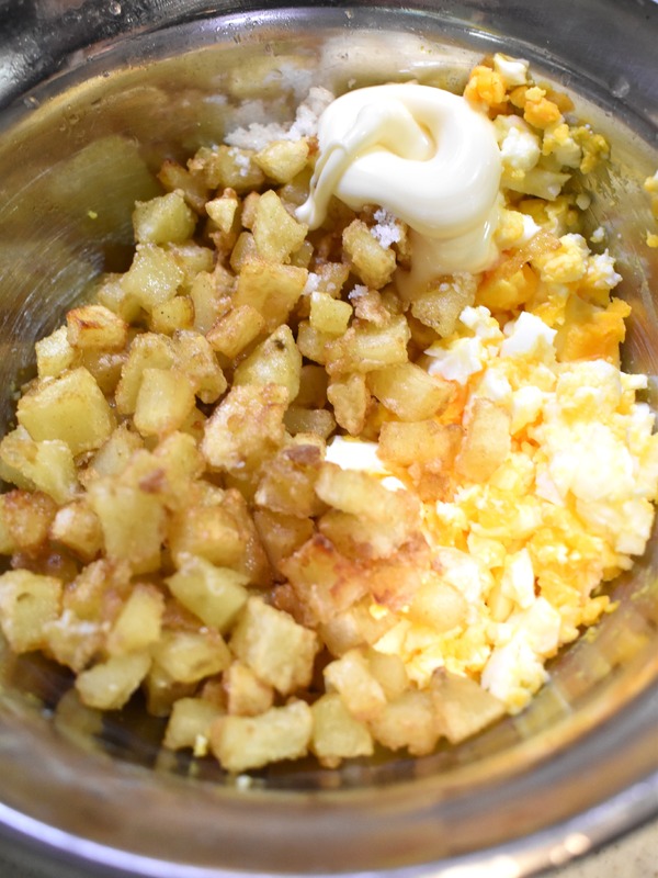 フライドポテト卵サラダ (6)