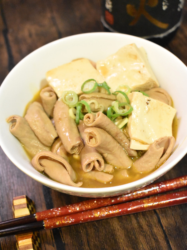 タレで作るもつ煮 (2)