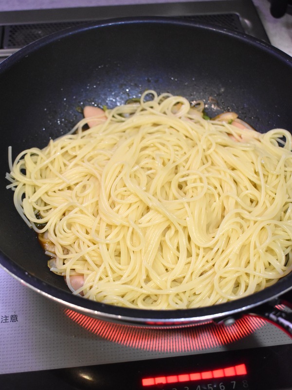 トマト酢でナポリタン (7)
