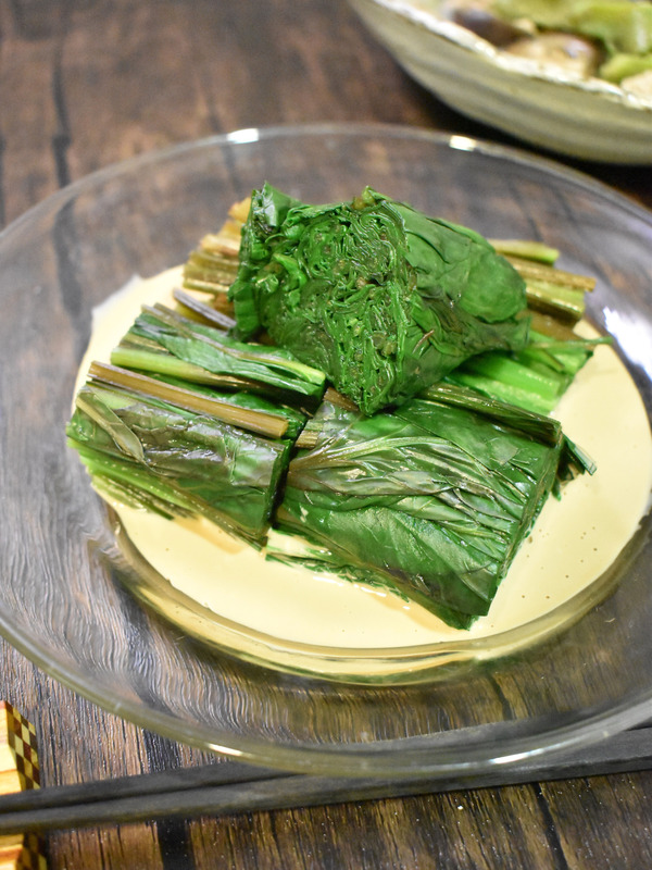 山ほうれん草のおひたし (2)