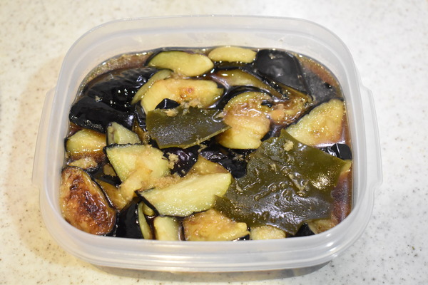 茄子の生姜揚げびたし (6)