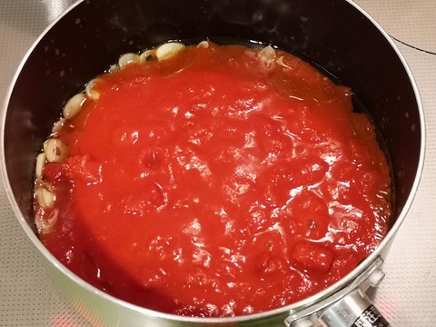 燻製トマトソースパスタ (5)