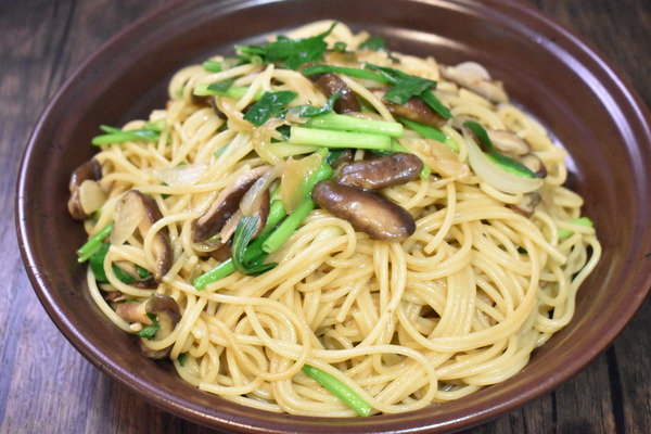 椎茸のバタ醤油パスタ (6)