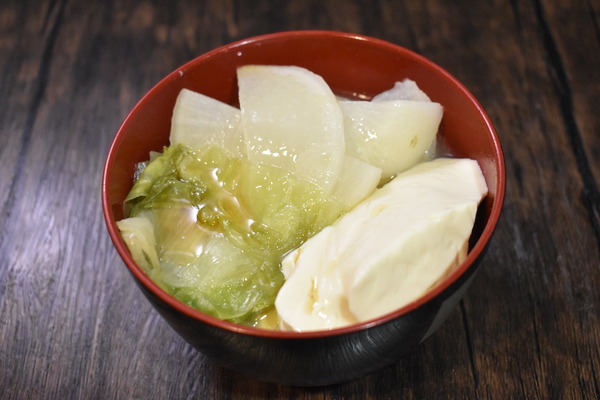 豆腐とレタスの中華スープ (5)